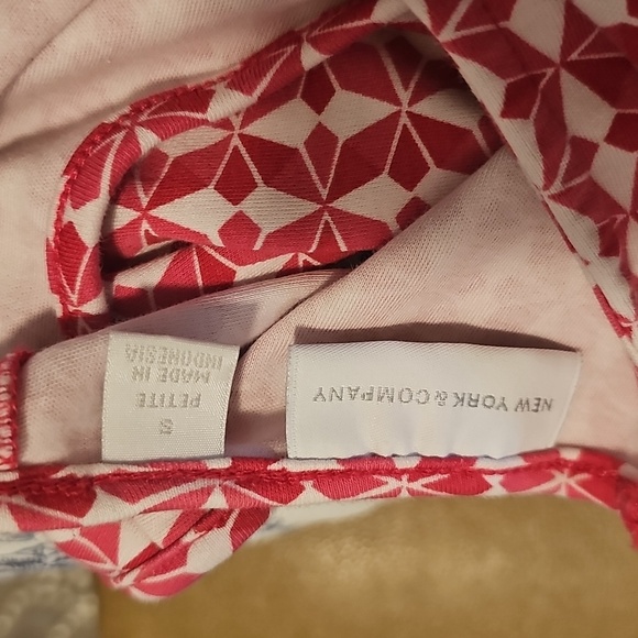 New York & Company Pink Patterned Long Sleeve Dress - Picture 8 of 13